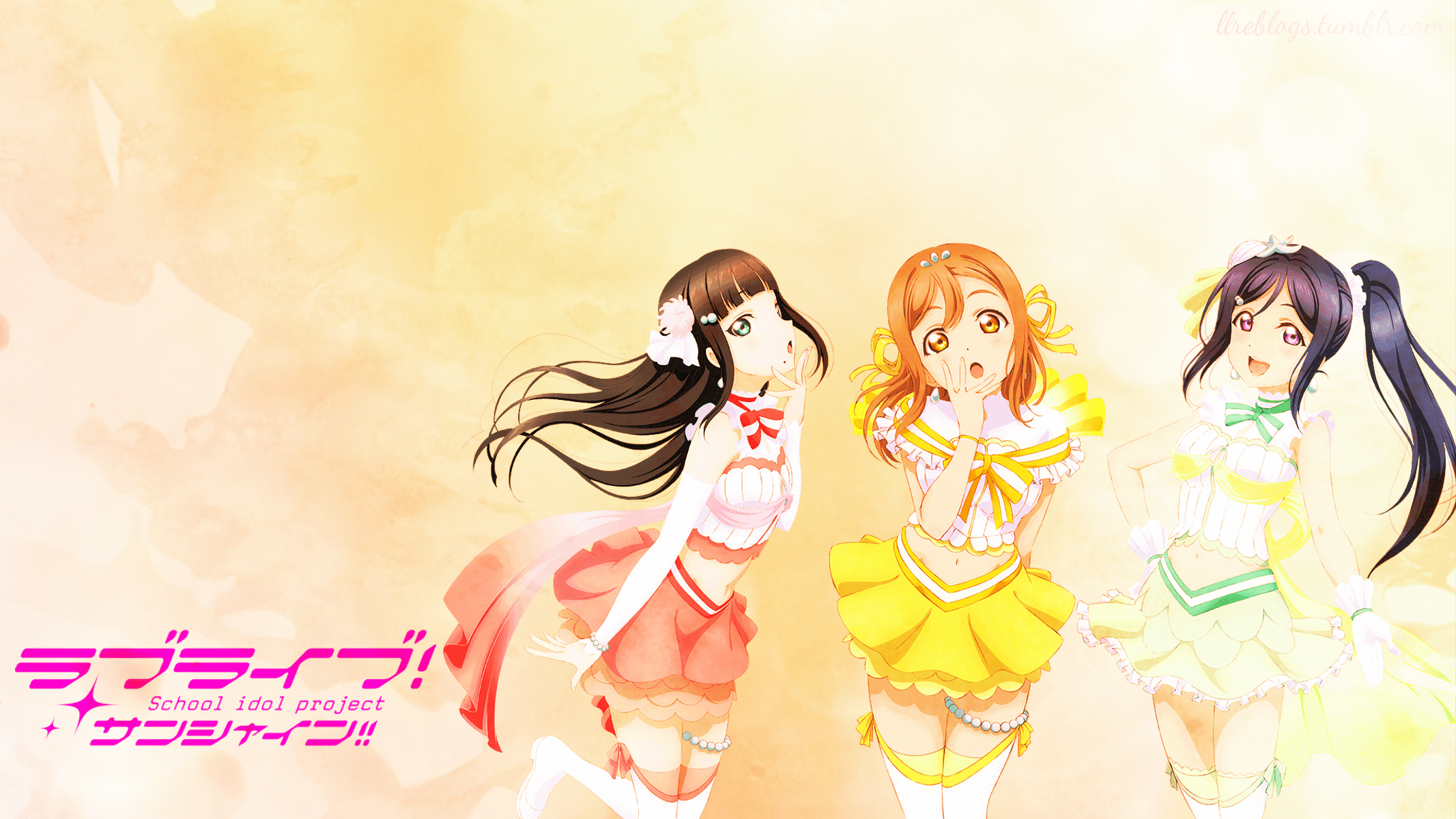 2133x1200 Love Live Sunshine! Subunit Desktop Wallpaper