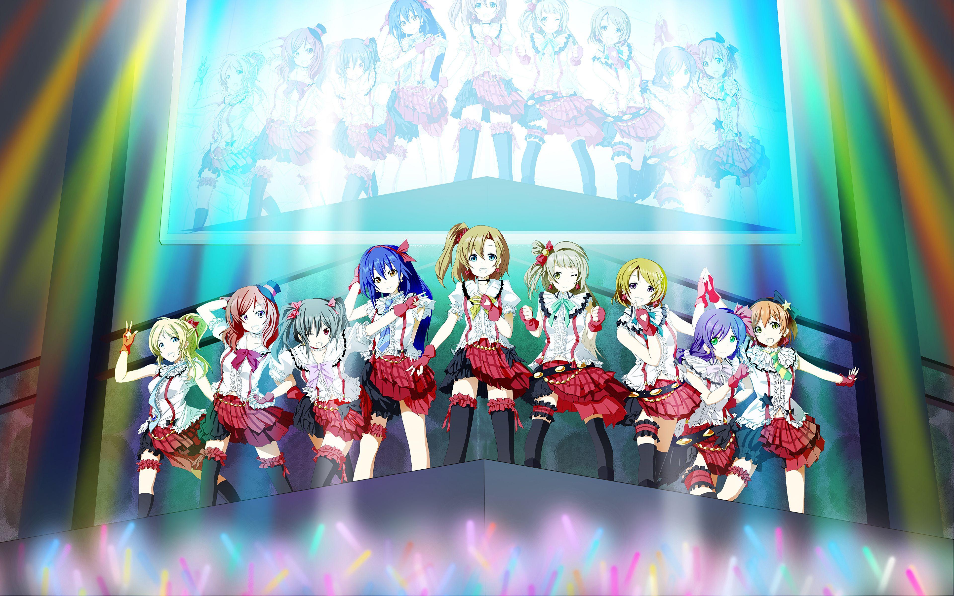 3840x2400 Desktop Wallpaper Love Live! Skirt School Idol Project 3840x2400