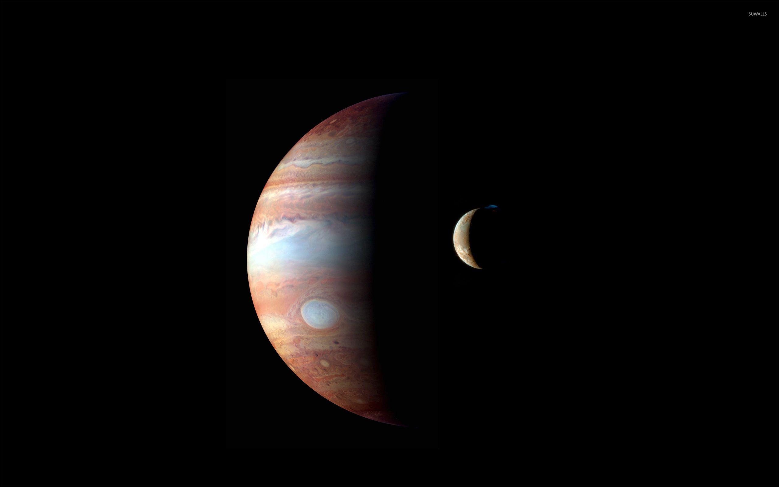 2560x1600 Hình nền sao Mộc và Io - Hình nền không gian