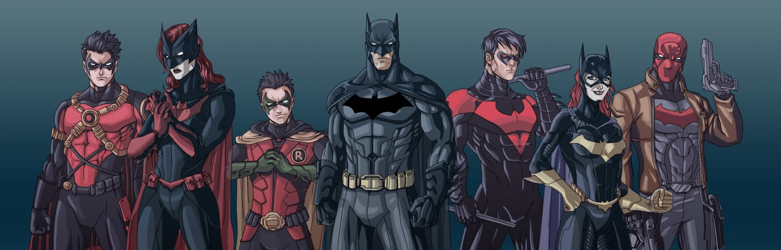 1600x512 The Bat(Man) Family vs The Spider(-Man) Family