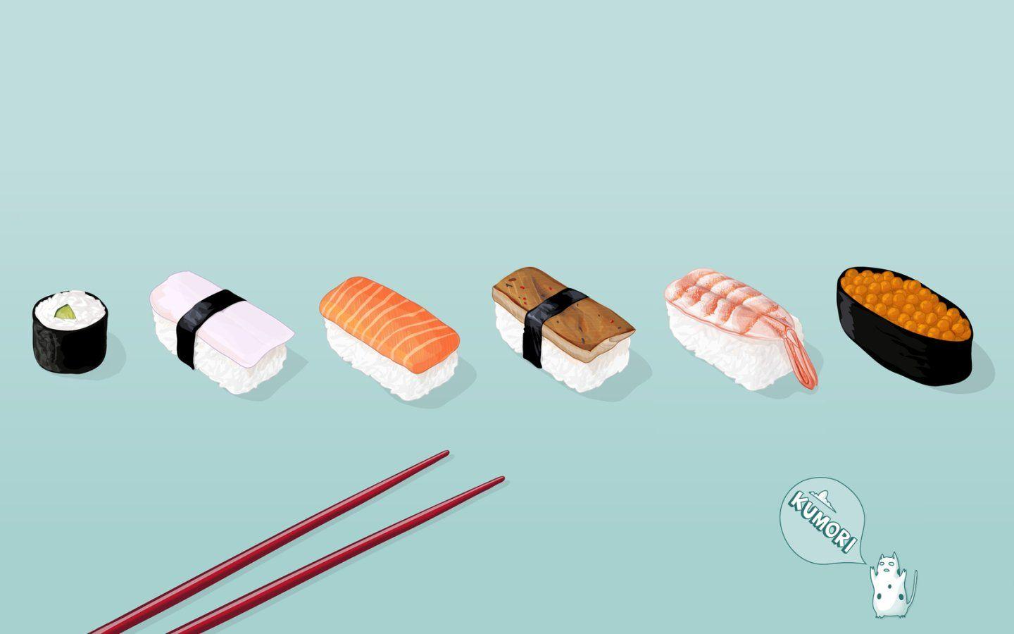 Kawaii Sushi Wallpapers Top Free Kawaii Sushi Backgrounds Wallpaperaccess