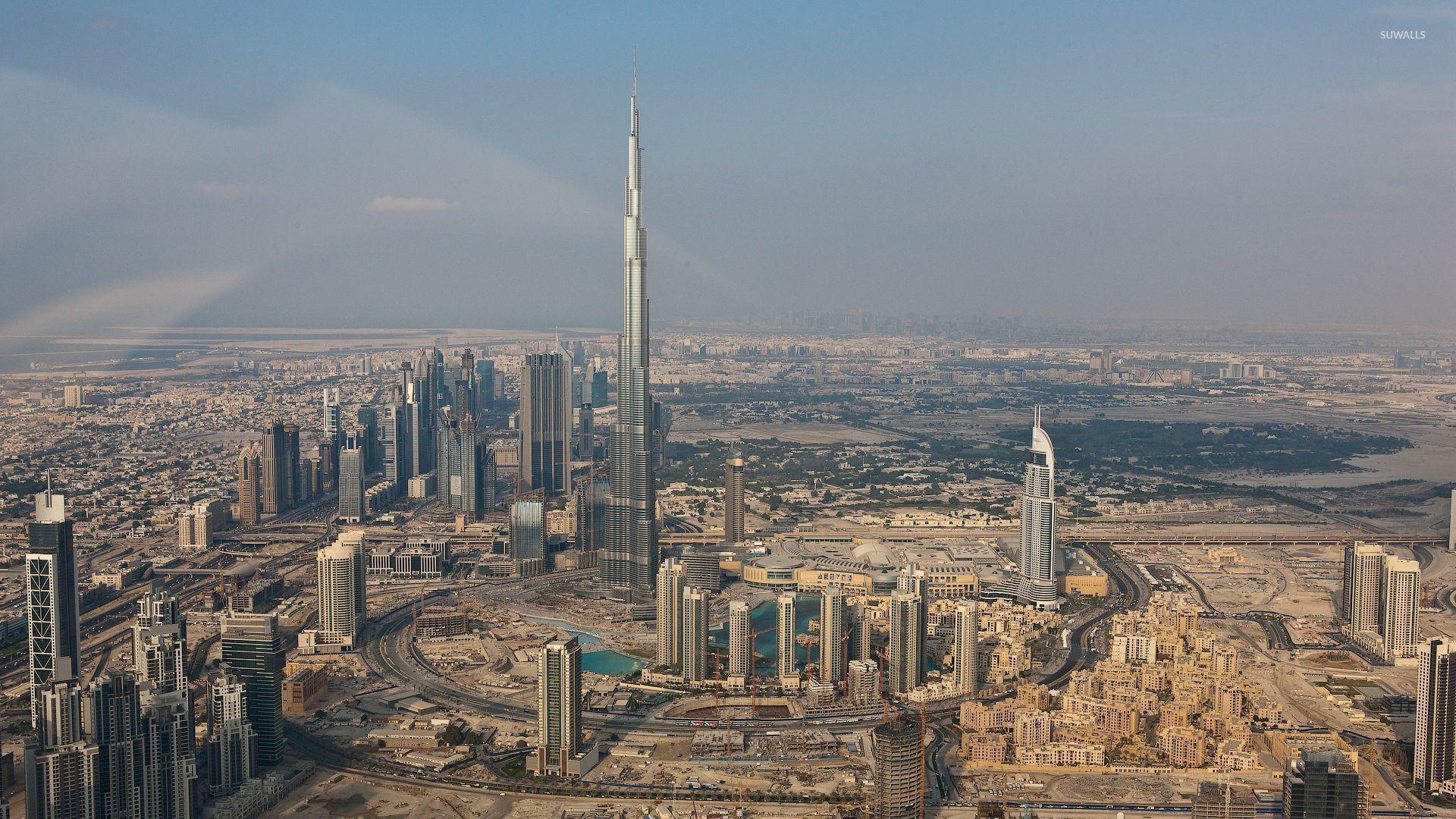 1920x1080 Burj Khalifa in the summer wallpaper wallpaper