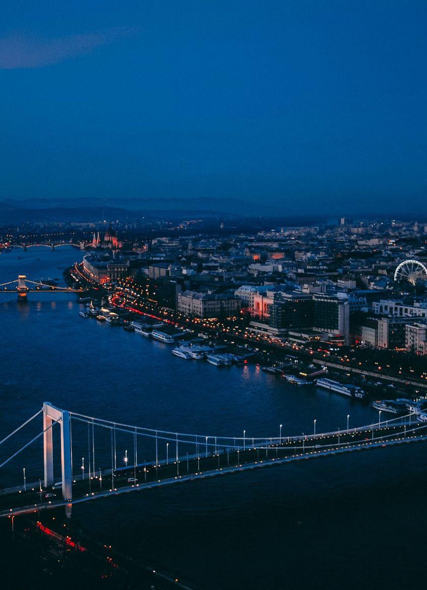 840x1160 Download 840x1160 wallpaper bridges of budapest, city, aerial view