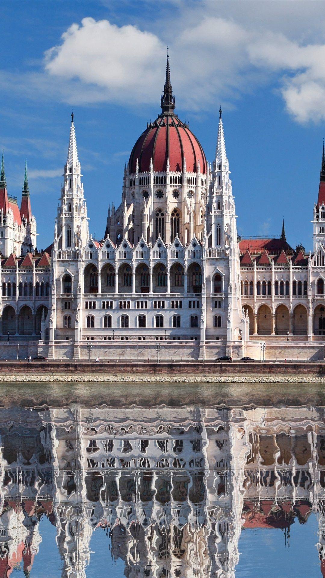 1080x1920 Budapest, Hungary, Parliament, river, water reflection 1080x1920