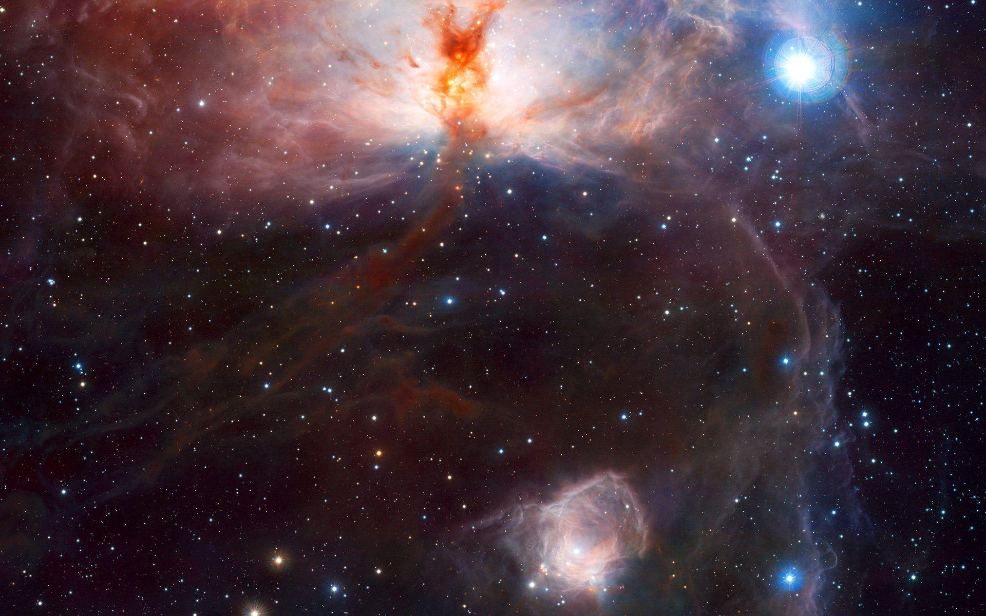1920x1200 The Hidden Fires of the Flame Nebula Space Wallpaper