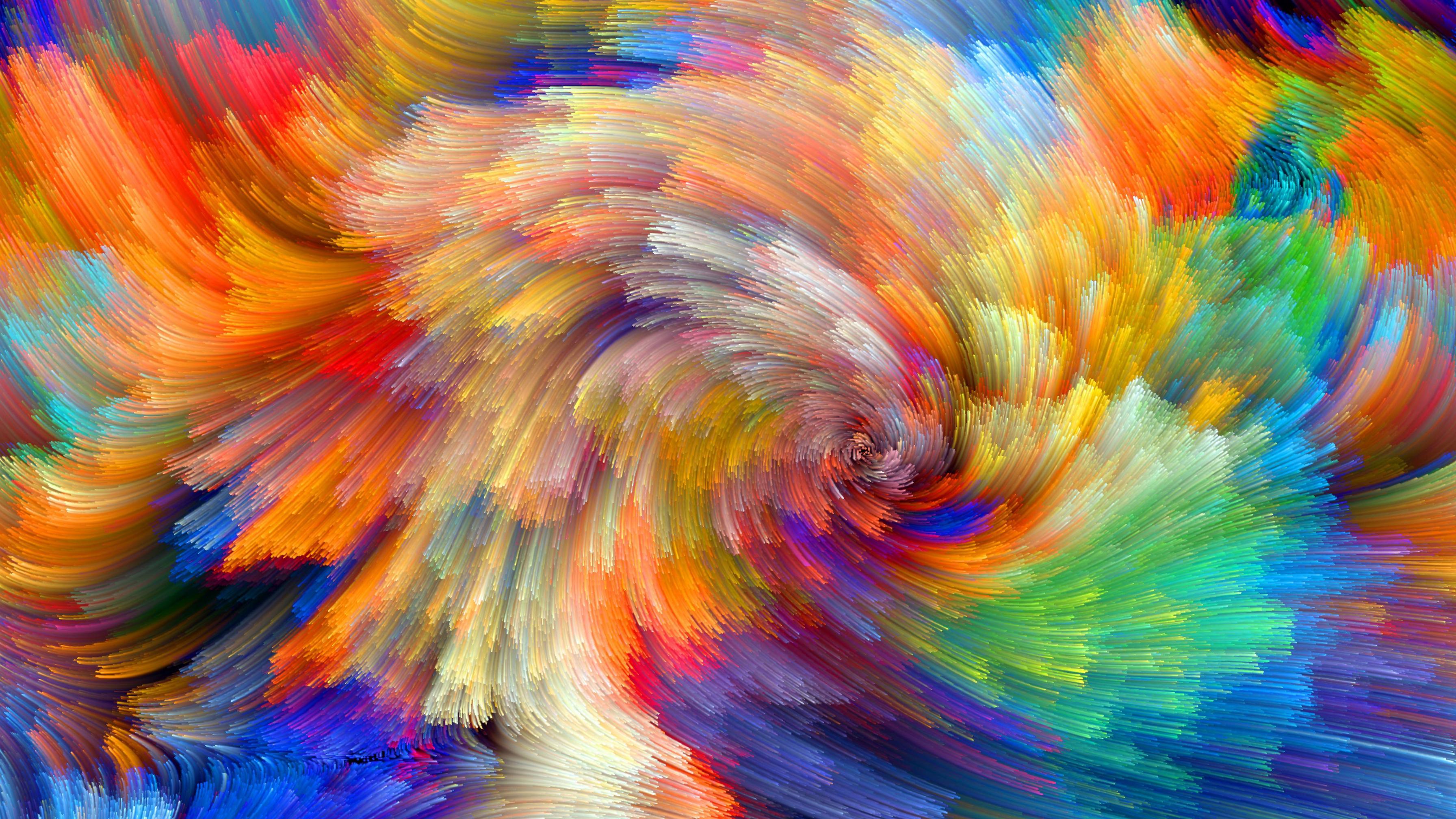 5120x2880 Color Splash Background HD