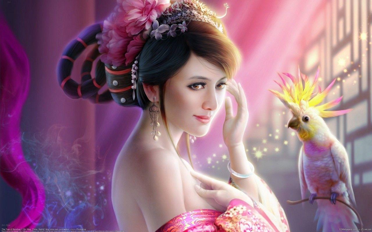 1280x800 Cute Fantasy Girl