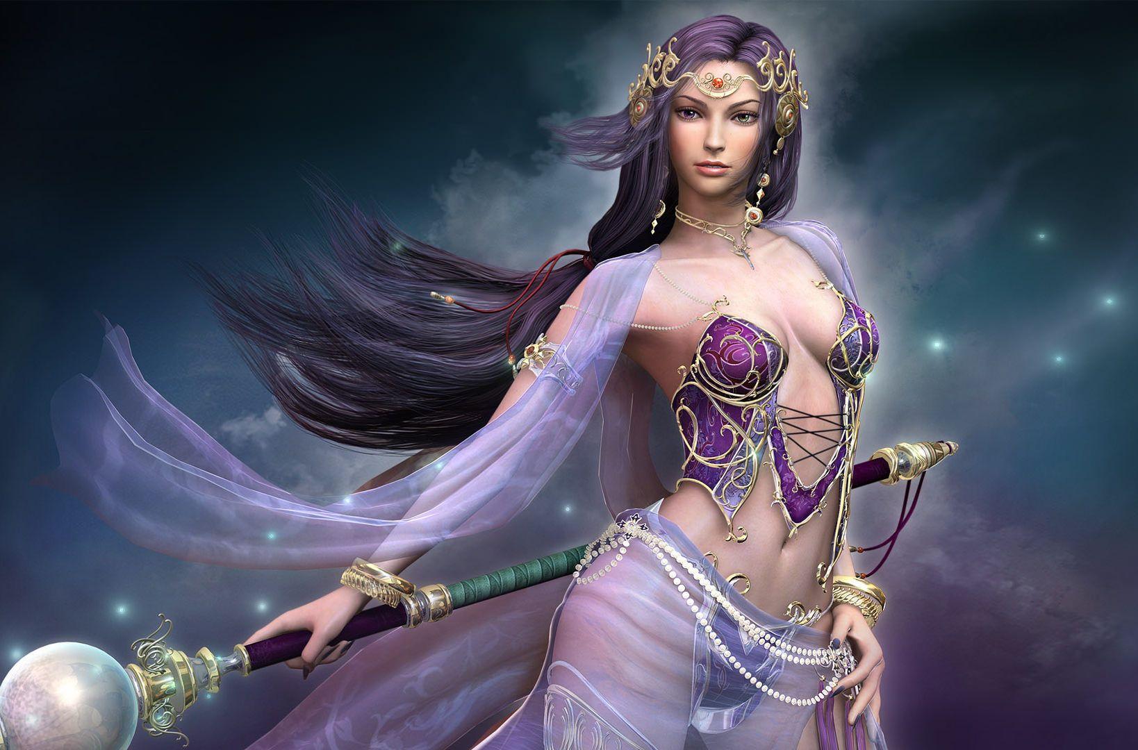 1638x1080 FREE Fantasy Girl Wallpaper in PSD