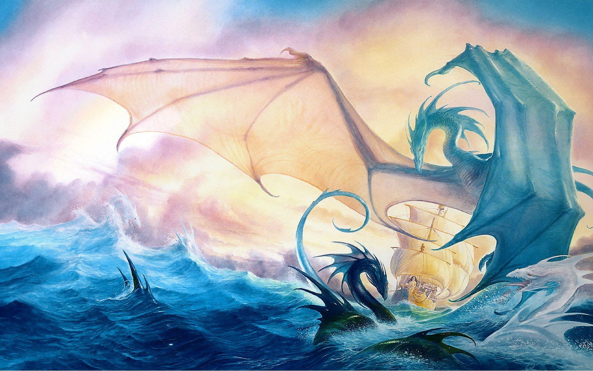 1920x1200 Sea dragons wallpaper and image, picture, photo