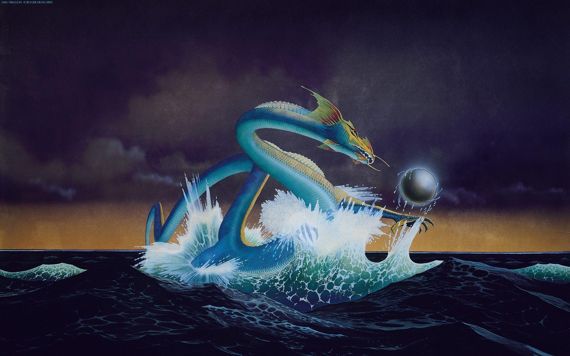 1920x1200 Blue sea dragon wallpaper and image, picture, photo