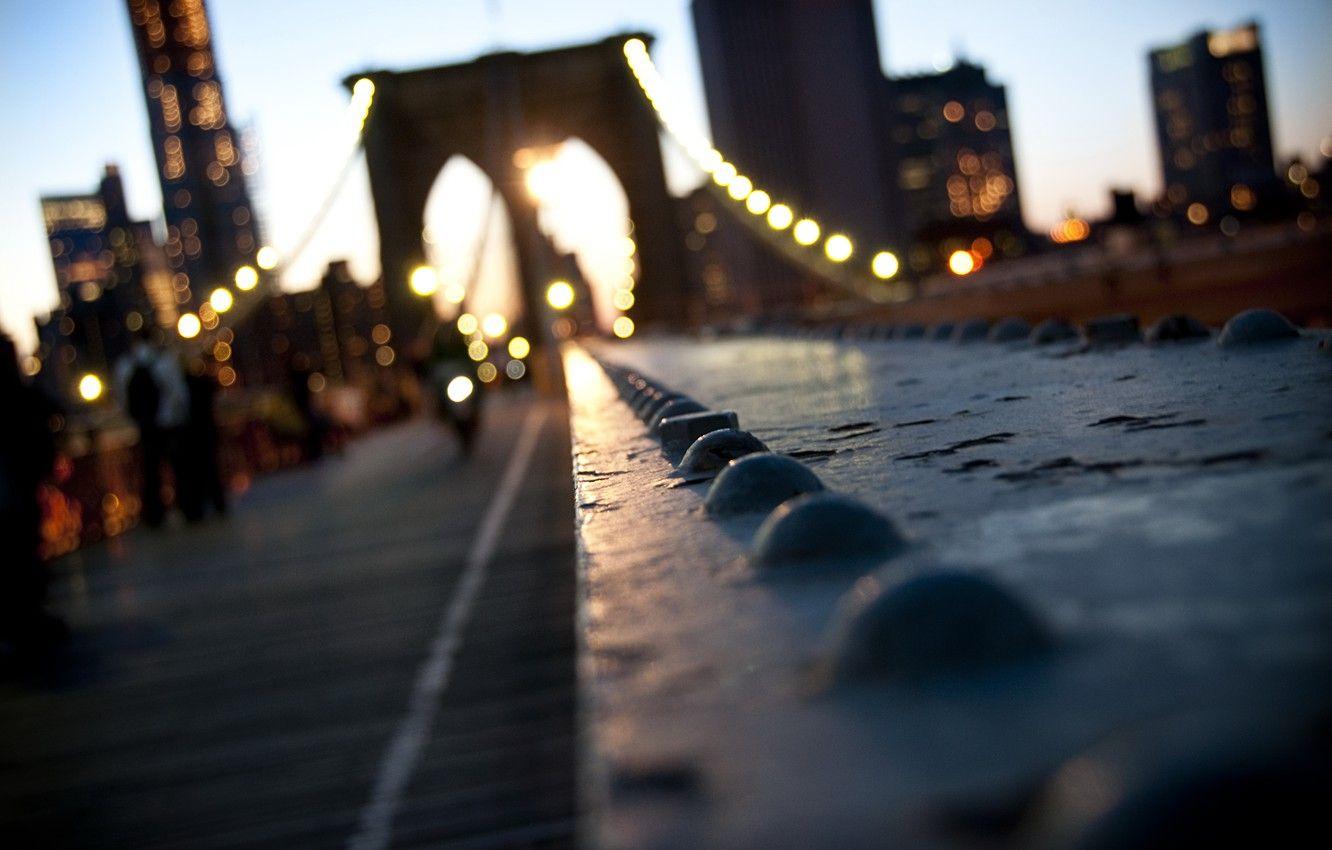 1332x850 Wallpaper the city, USA, Bridge, Brooklyn, New York, Manhattan