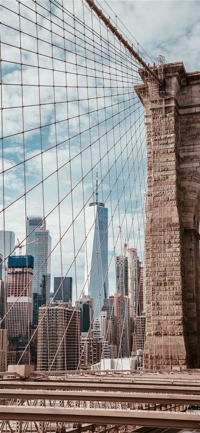 640x1385 Brooklyn Bridge New York Wallpaper