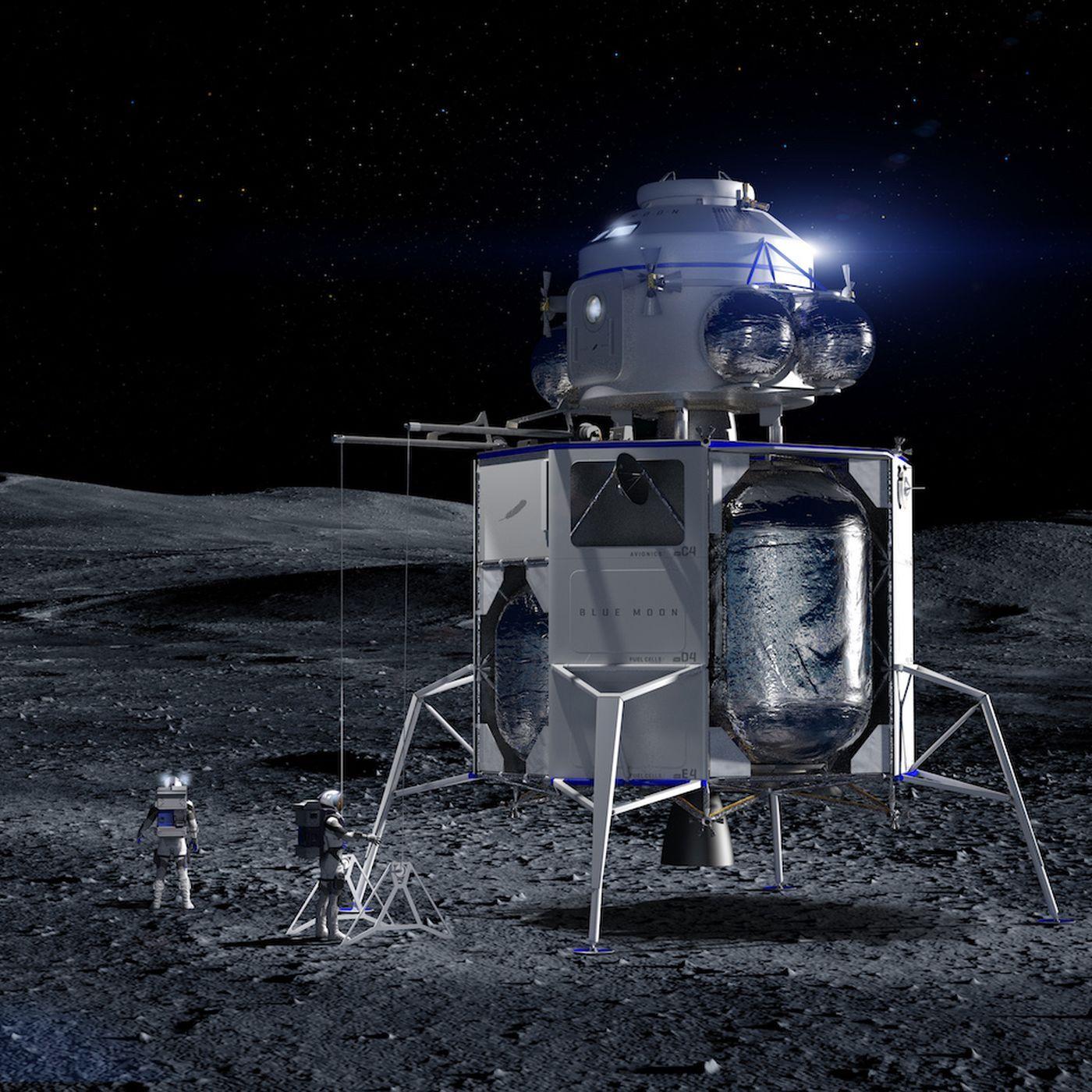 1400x1400 Jeff Bezos Unveils Mock Up Of Blue Origin's Lunar Lander Blue Moon
