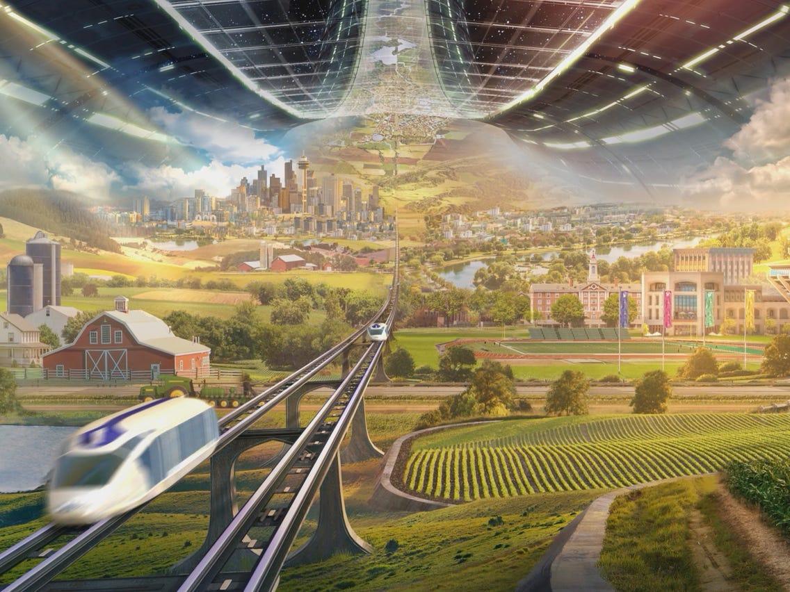 1136x852 What Jeff Bezos floating space colonies will look like