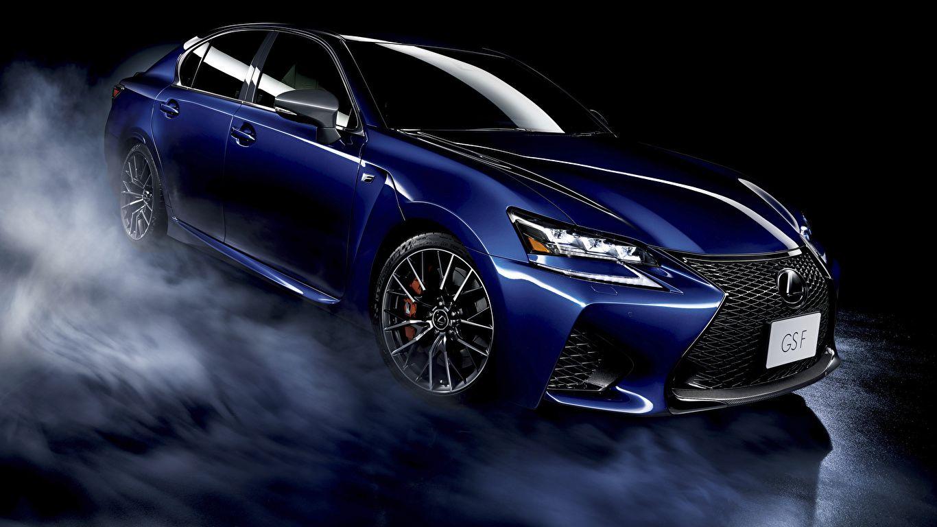 1366x768 Wallpaper Lexus GS F Blue Cars 1366x768