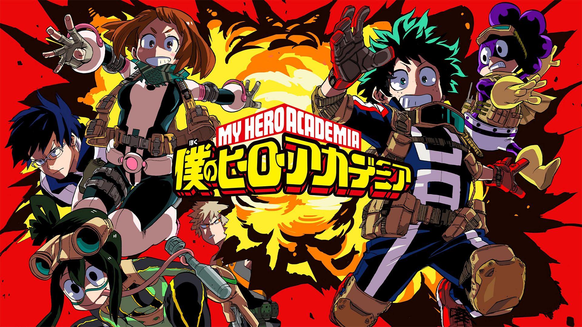 1920x1080 Game's heroes. Wallpaper from My Hero One's Justice