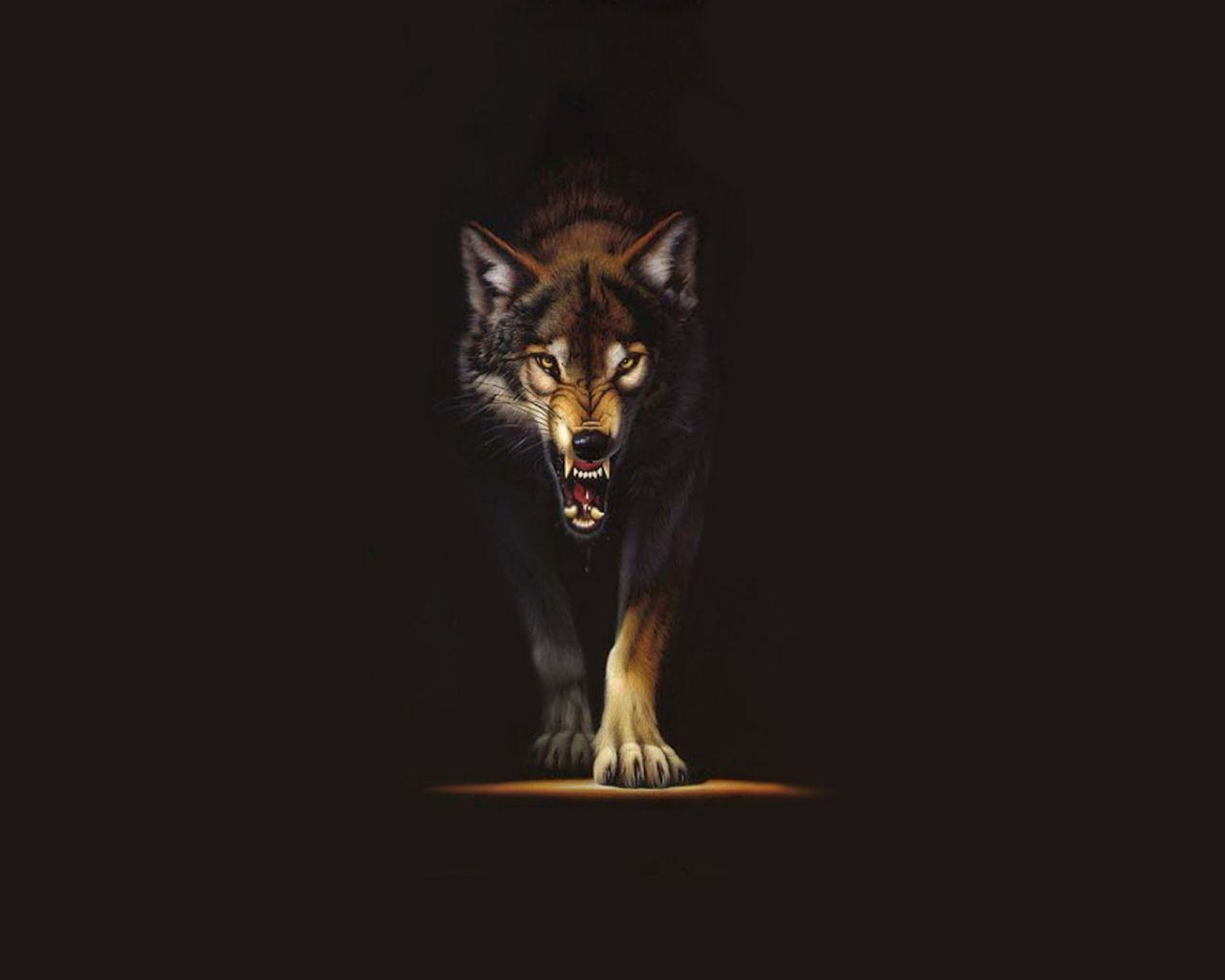 1280x1024 Animated Wolf Wallpaper