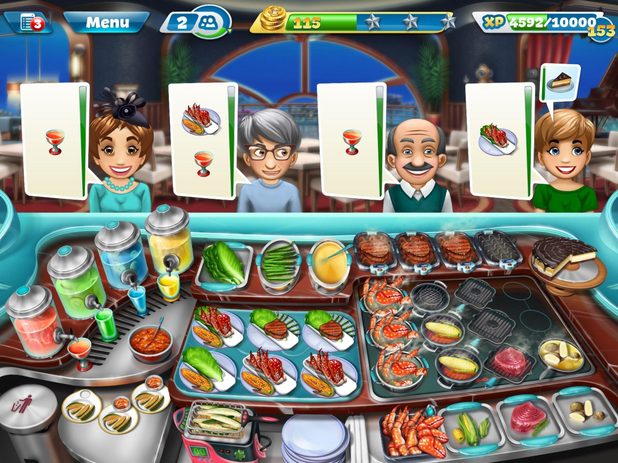 online racing game cooking fever