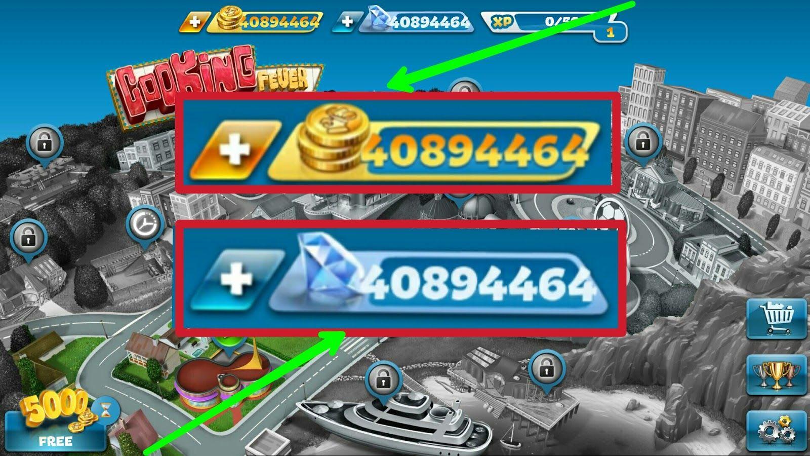 1600x900 Give you 10k gems and 100k coins to cooking fever