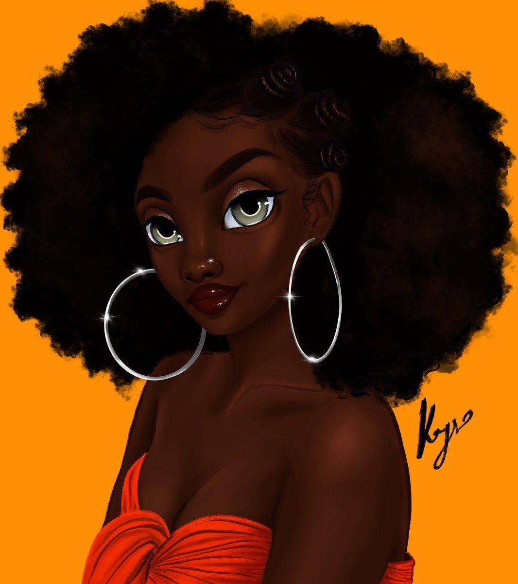 Afro black girl wallpaper with 4K Black