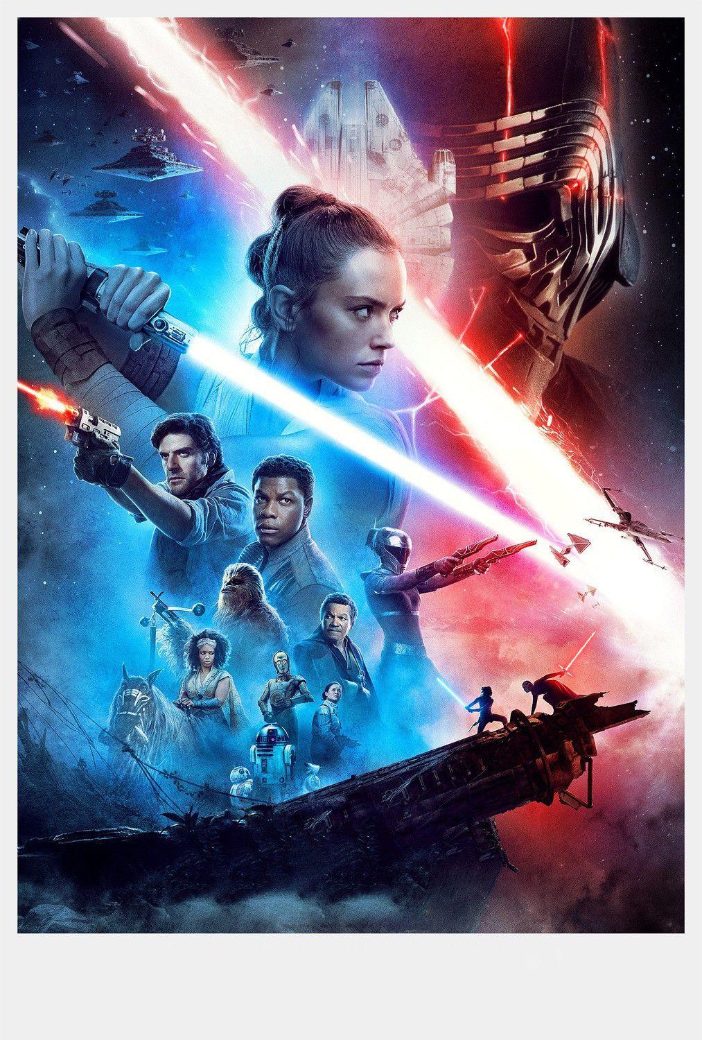 1013x1500 Textless version of the STAR WARS: THE RISE OF SKYWALKER poster