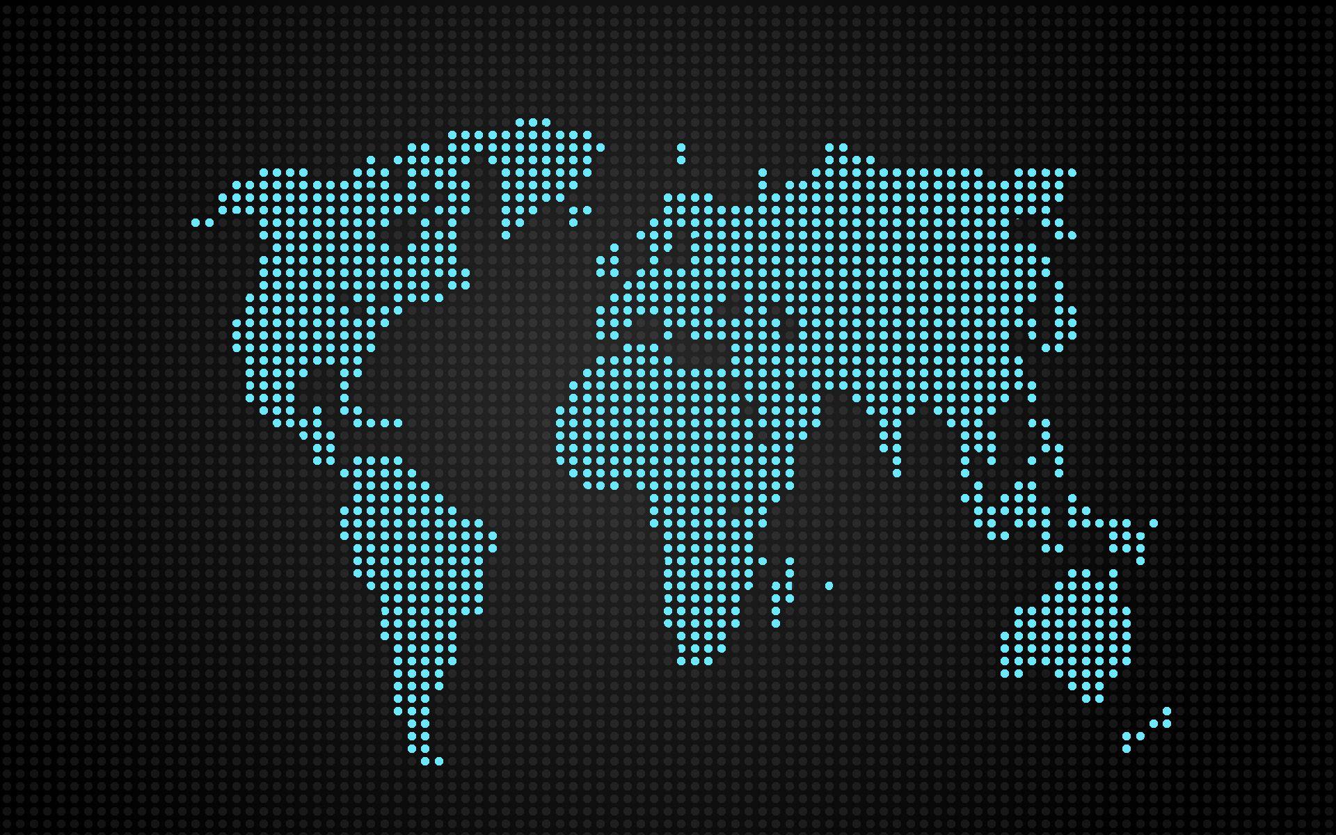 1920x1200 Dotted World Map Vector Wallpaper Emigration From Germany