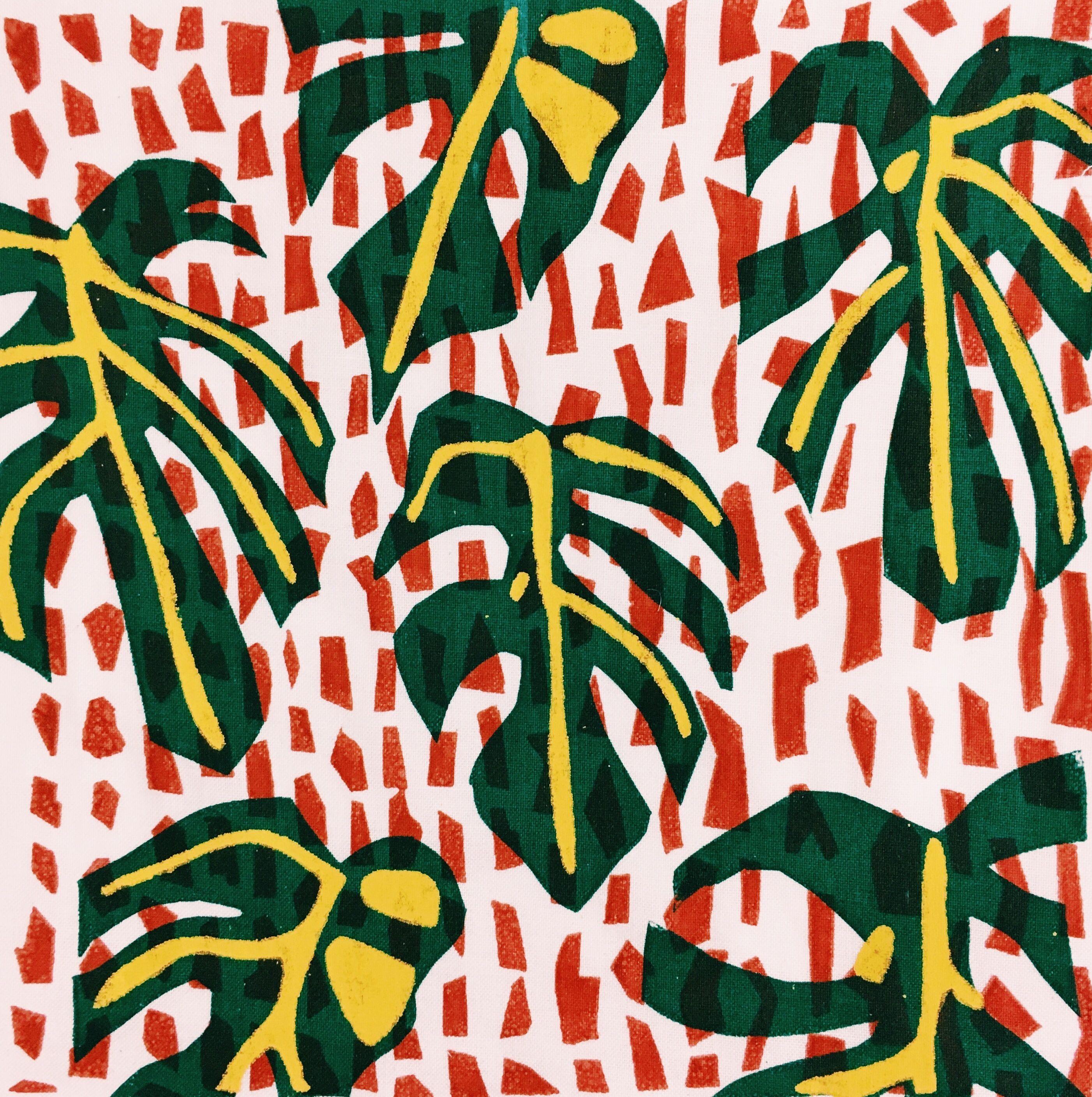 2803x2817 Screen printed pattern. Screen printing illustration, Screen printing designs, Screen printed textiles