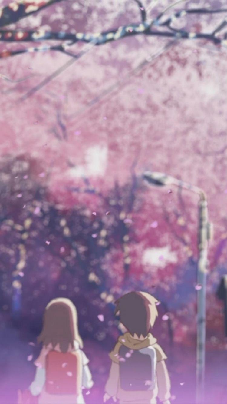 750x1334 Anime 5 Centimeters Per Second (750x1334) Wallpaper