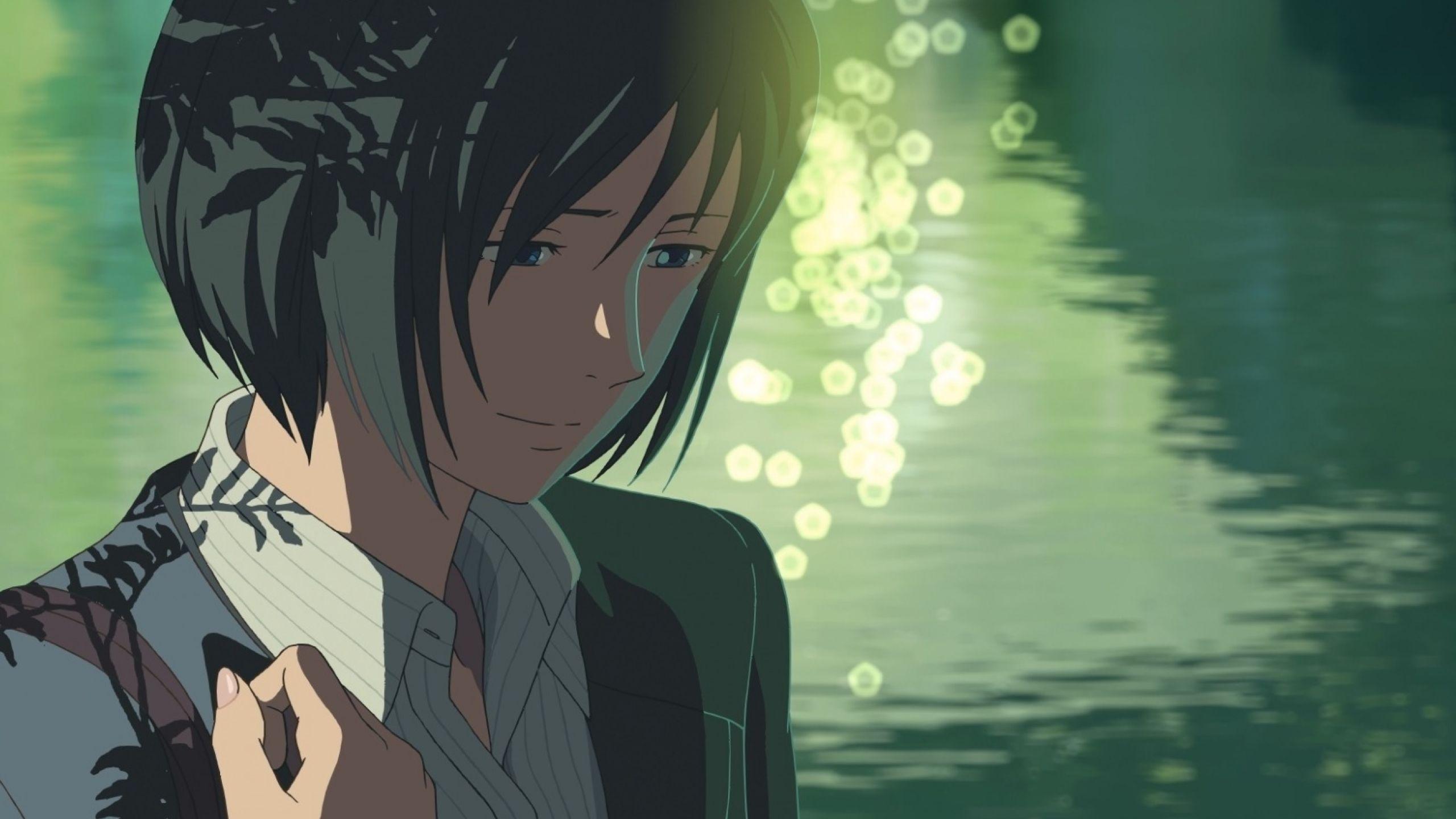 2560x1440 kotonoha no niwa, the garden of words, makoto shinkai