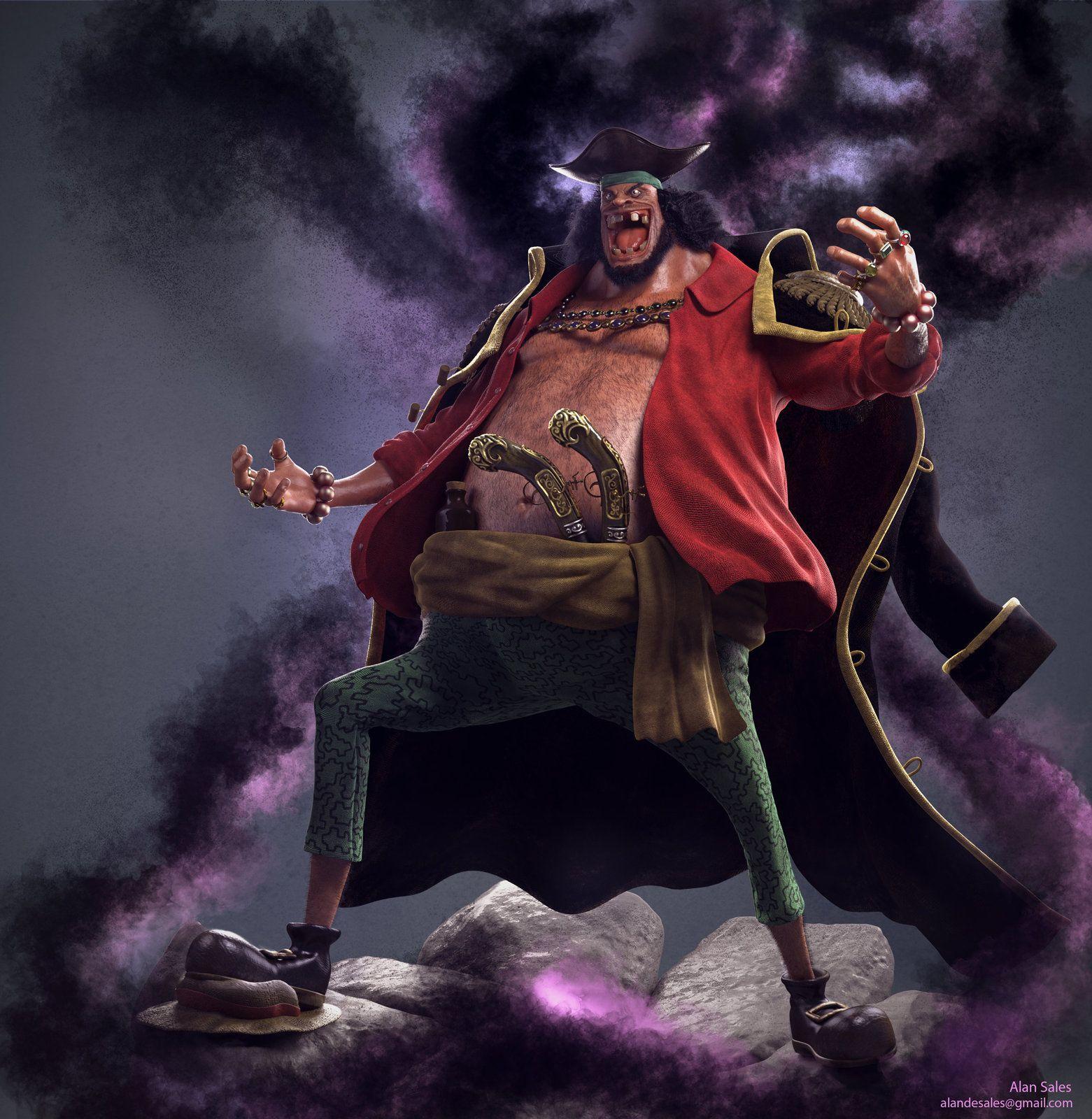 1561x1600 Black Beard One Piece Fan Art