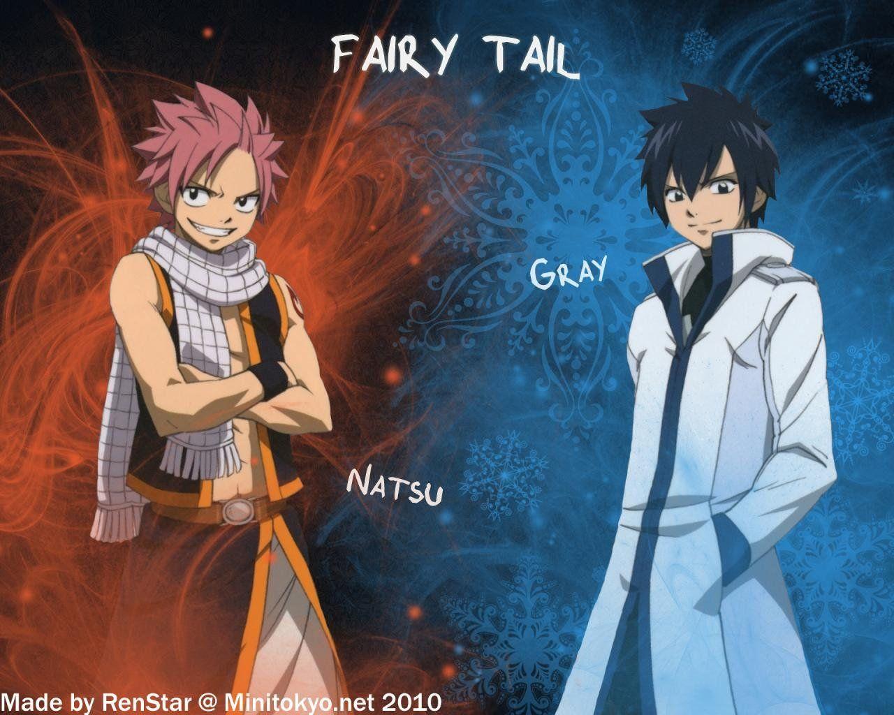 1280x1024 Gray Fullbuster And Natsu Dragneel, HD Wallpaper & background