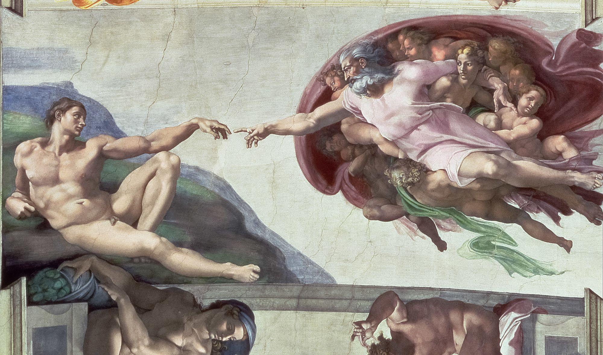 2000x1177 Sistine Chapel The Creation of Adam Wallpaper