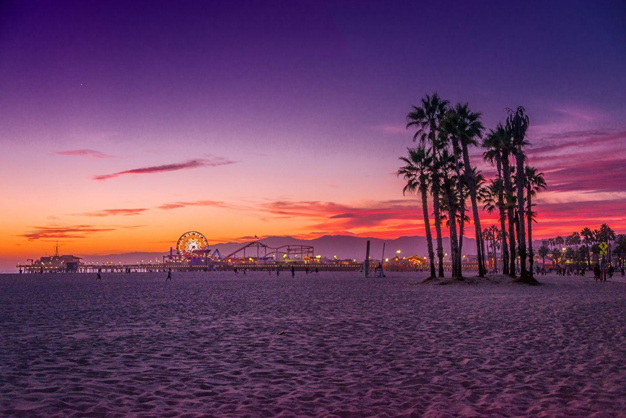 Santa Monica Sunset Wallpapers - Top Free Santa Monica Sunset Backgrounds -  WallpaperAccess