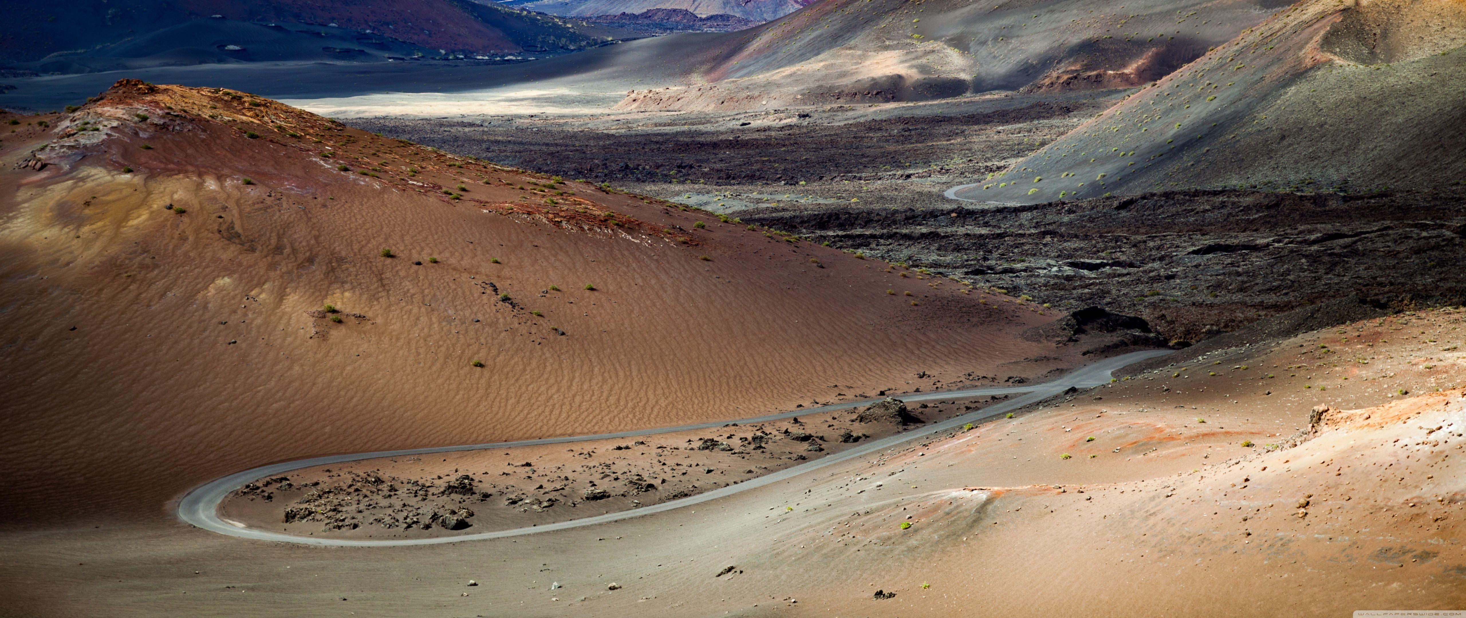 5120x2160 Timanfaya National Park, Canary Islands Ultra HD Desktop
