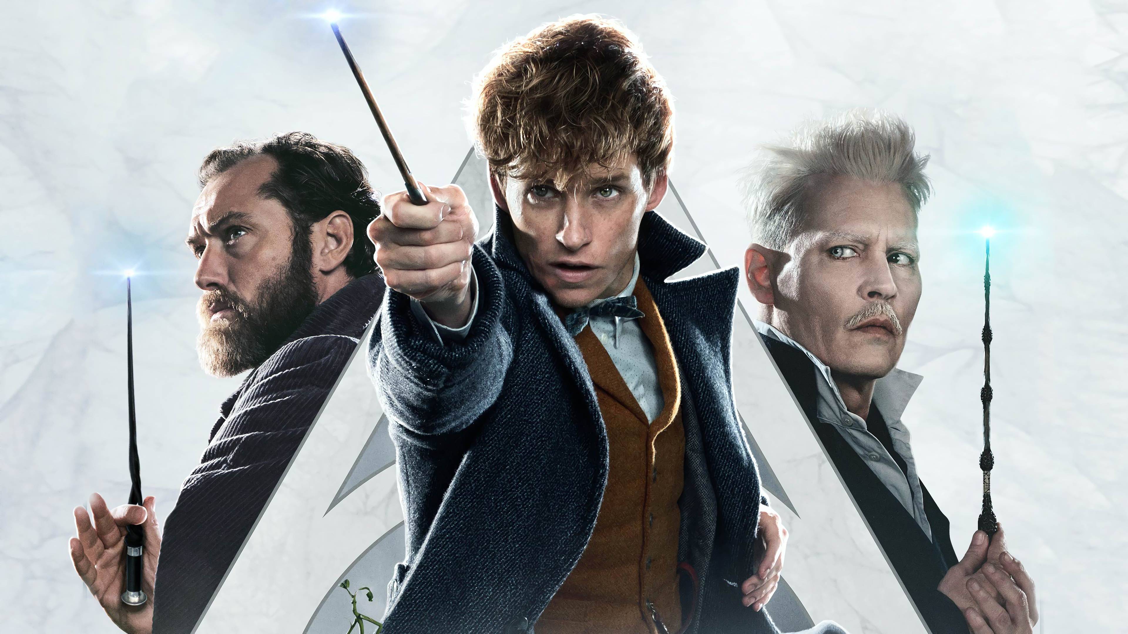 3840x2160 Newt Scamander Albus Dumbledore Gellert Grindelwald Fantastic