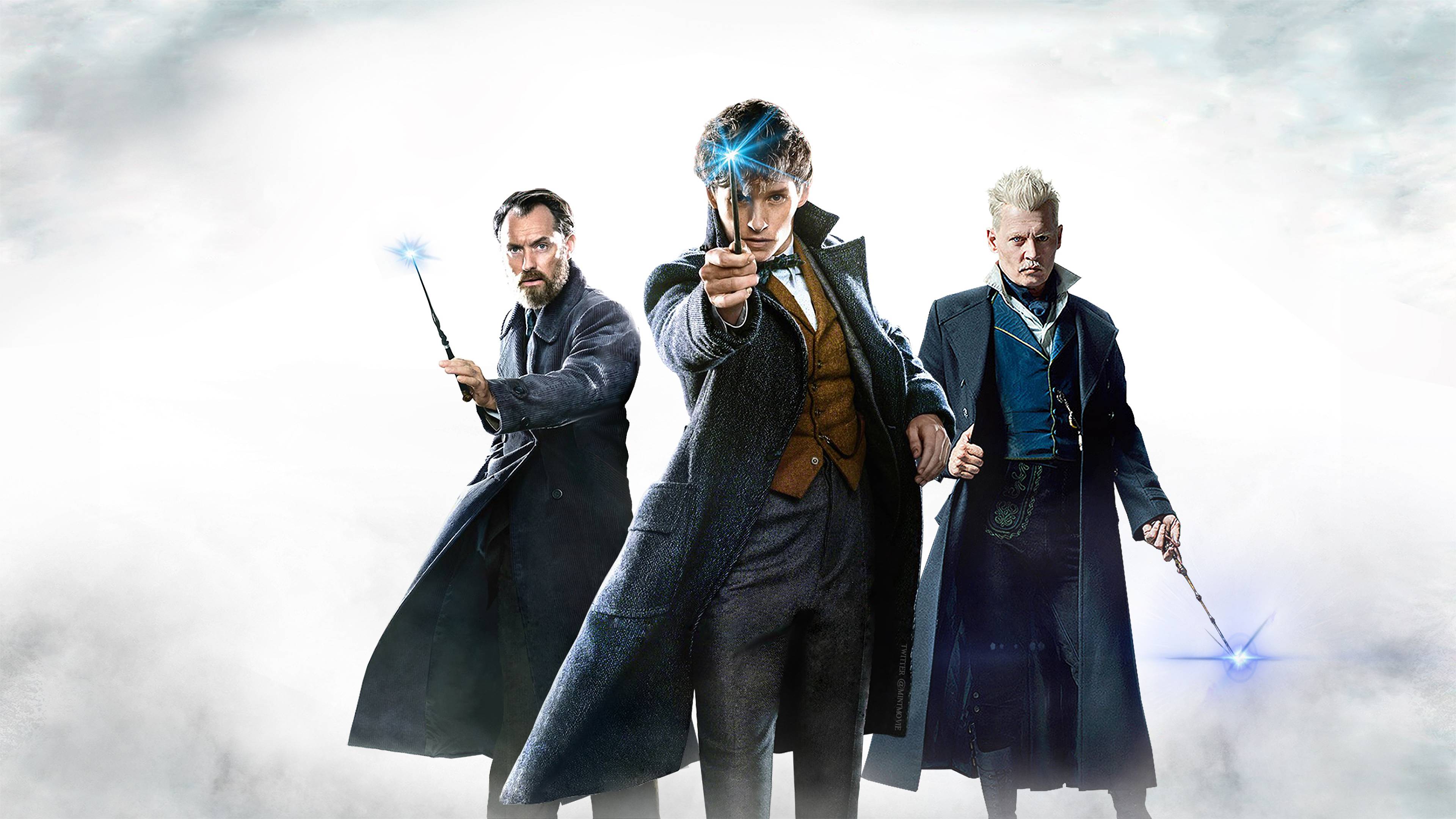 3840x2160 Newt Scamander Albus Dumbledore Gellert Grindelwald Fantastic