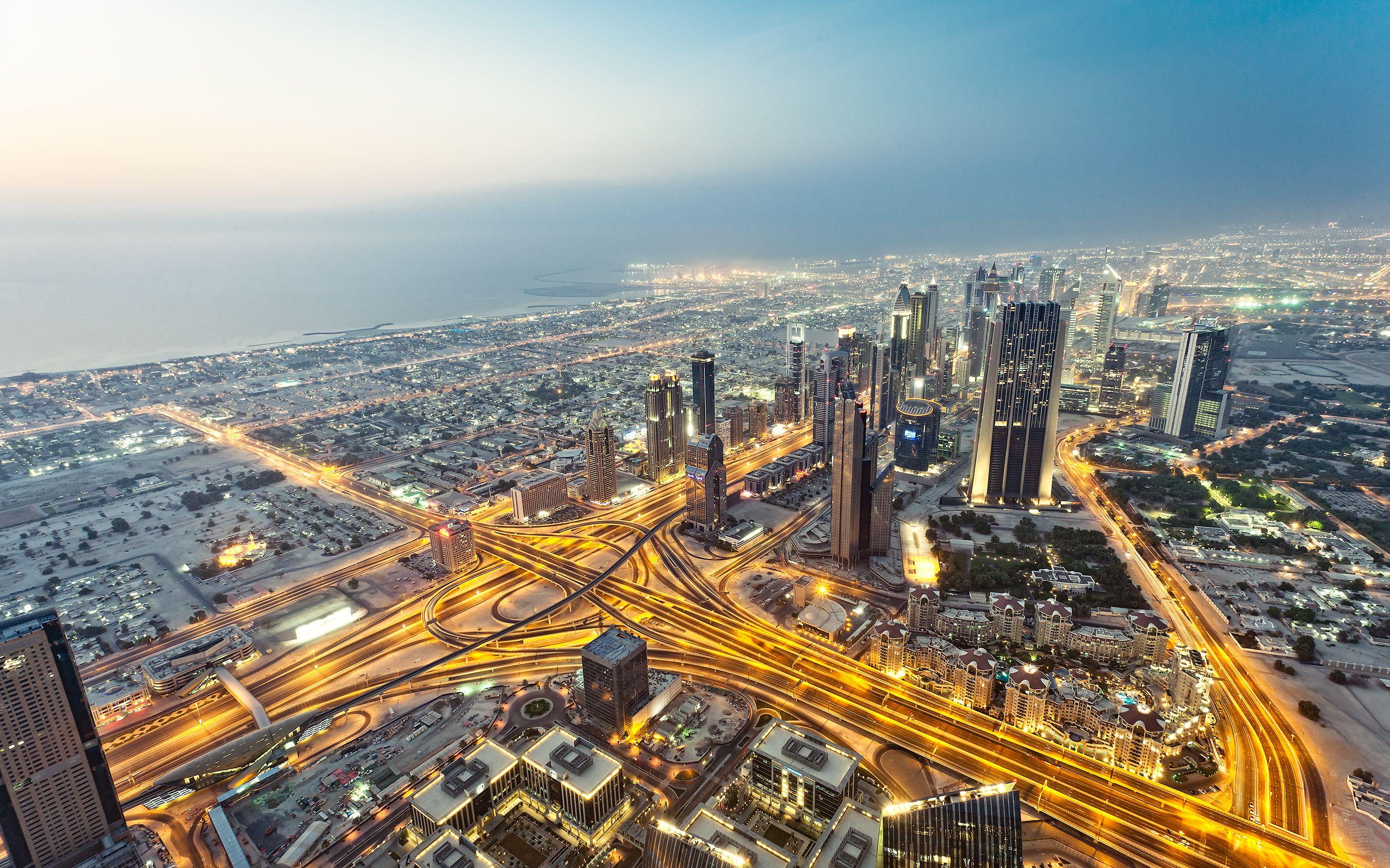 2880x1800 View From Burj Khalifa Dubai Wallpaper