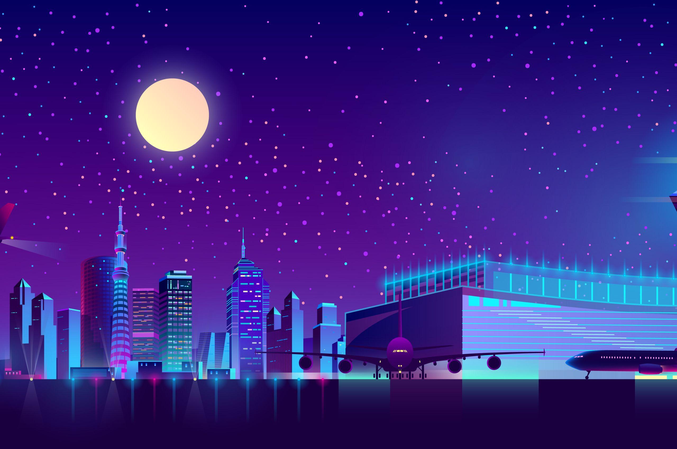 2560x1700 Airport Minimalist 5k Chromebook Pixel HD 4k Wallpaper