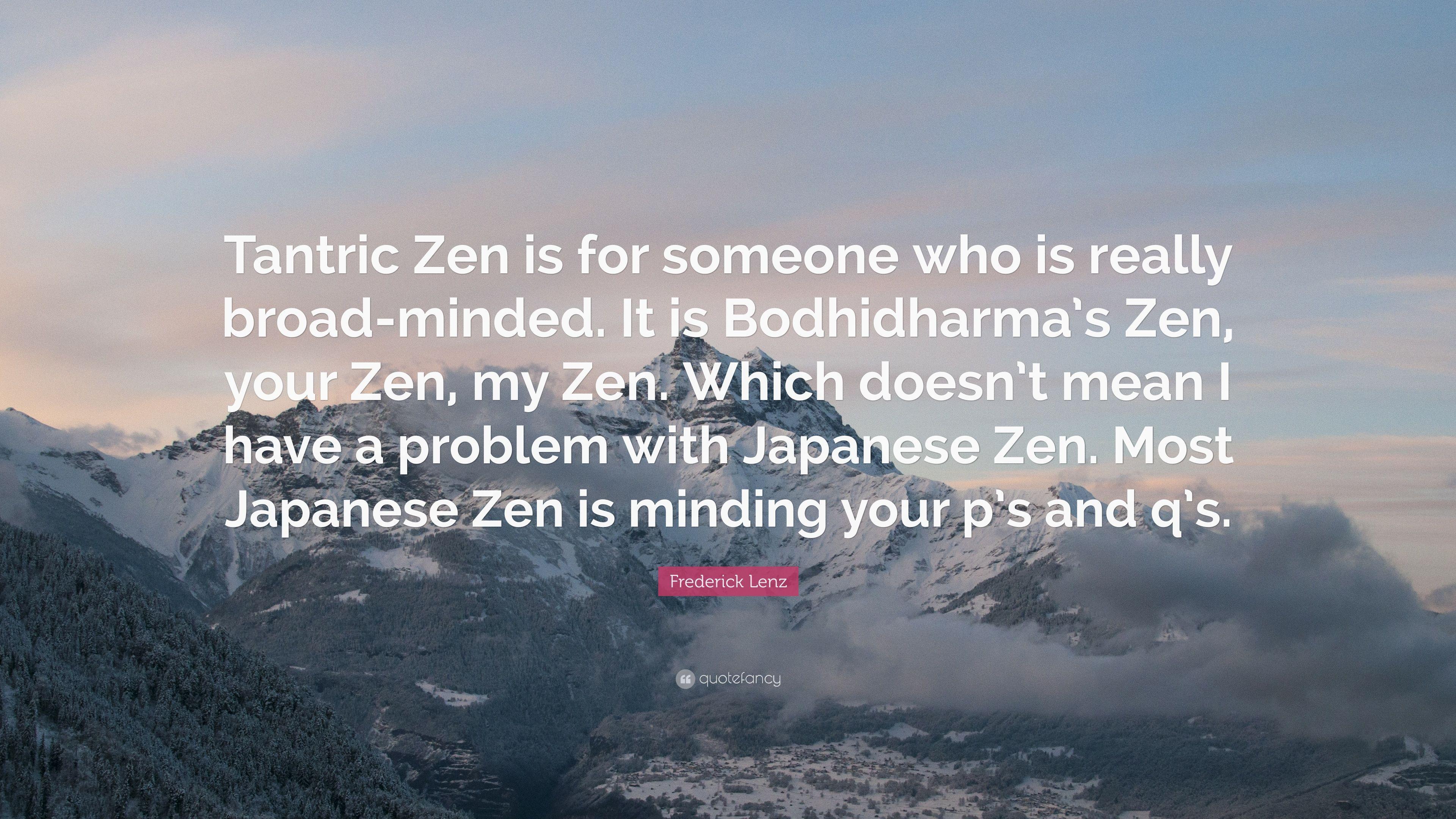 3840x2160 Frederick Lenz Quote: “Tantric Zen is for someone who is really