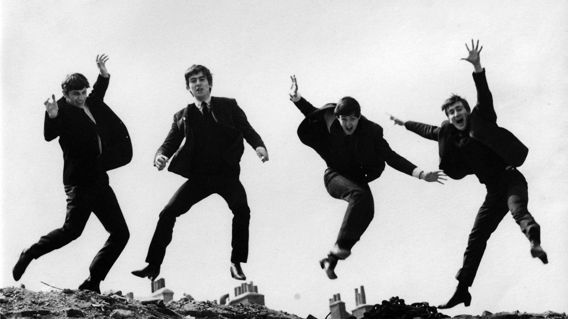 1920x1080 jumping beatles, Beatles songs, Twist, shout