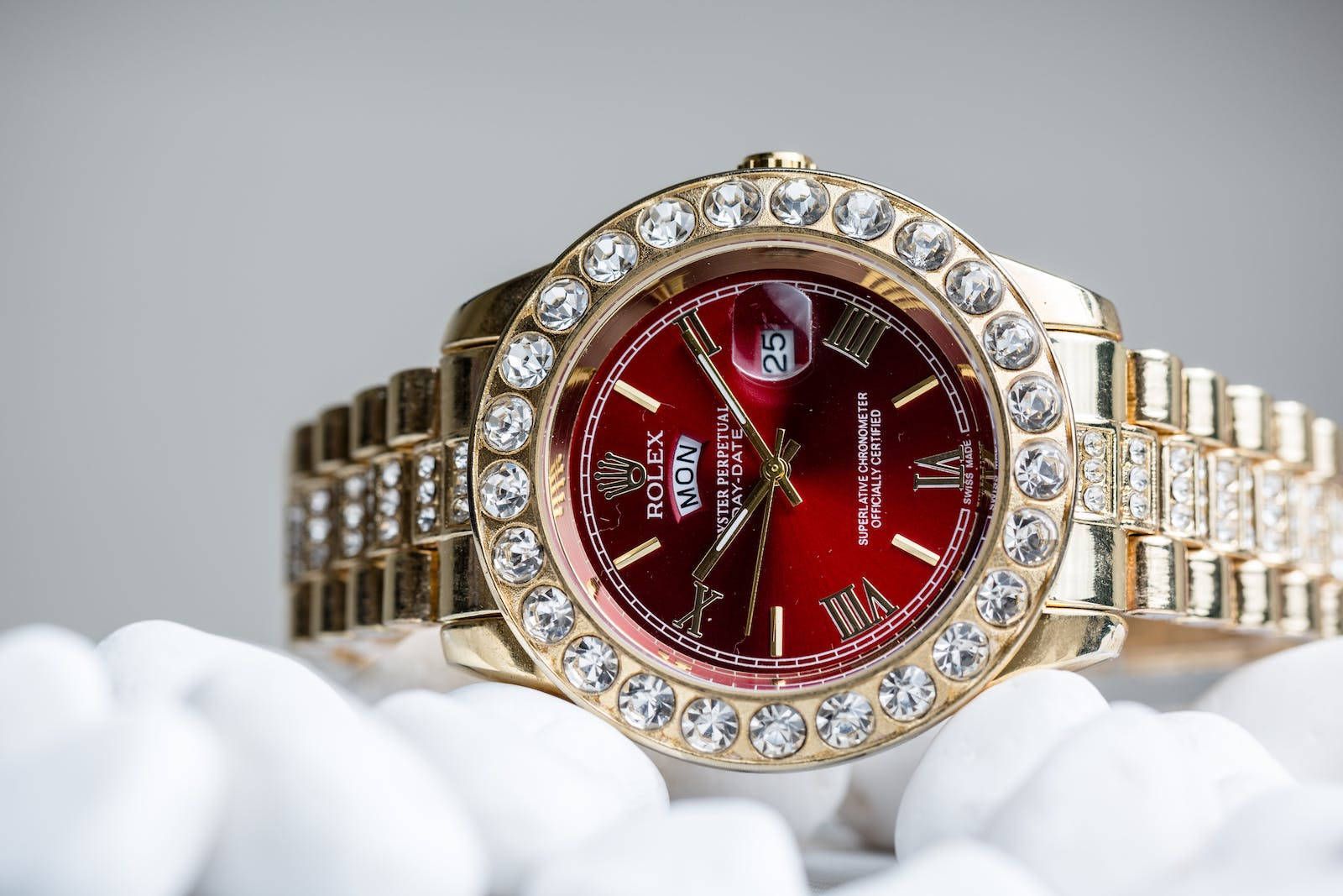 1600x1067 Download Opulence Embodied Diamond Studded Rolex HD Wallpaper