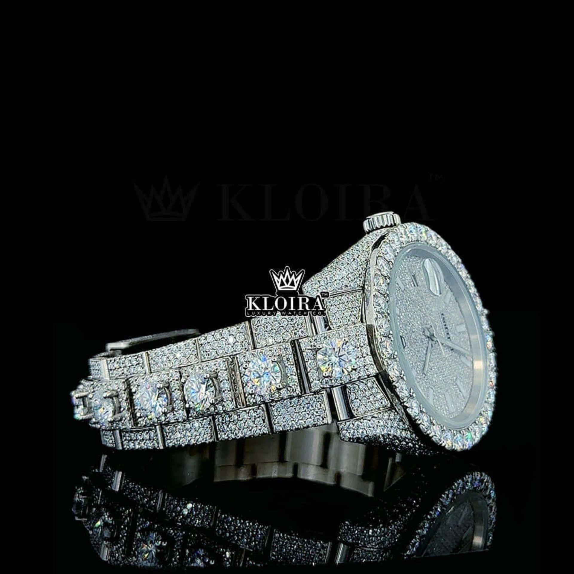 1920x1920 Rolex Inspired Watch Bust Down Moissanite