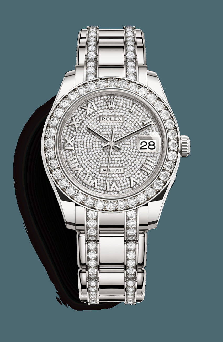 850x1299 Rolex Pearlmaster 39 Watch: 18 ct white gold, diamond rolex HD phone wallpaper