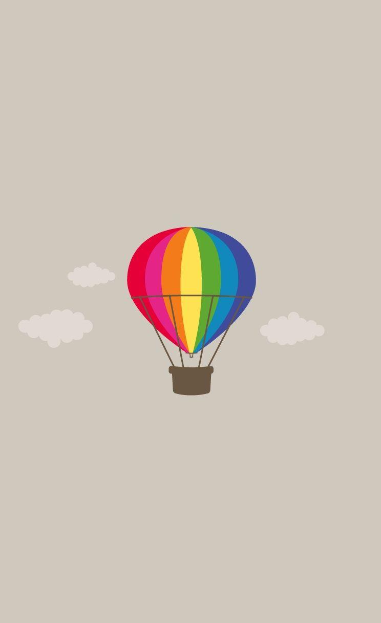 744x1216 Air Balloon iPhone wallpaper. #simple