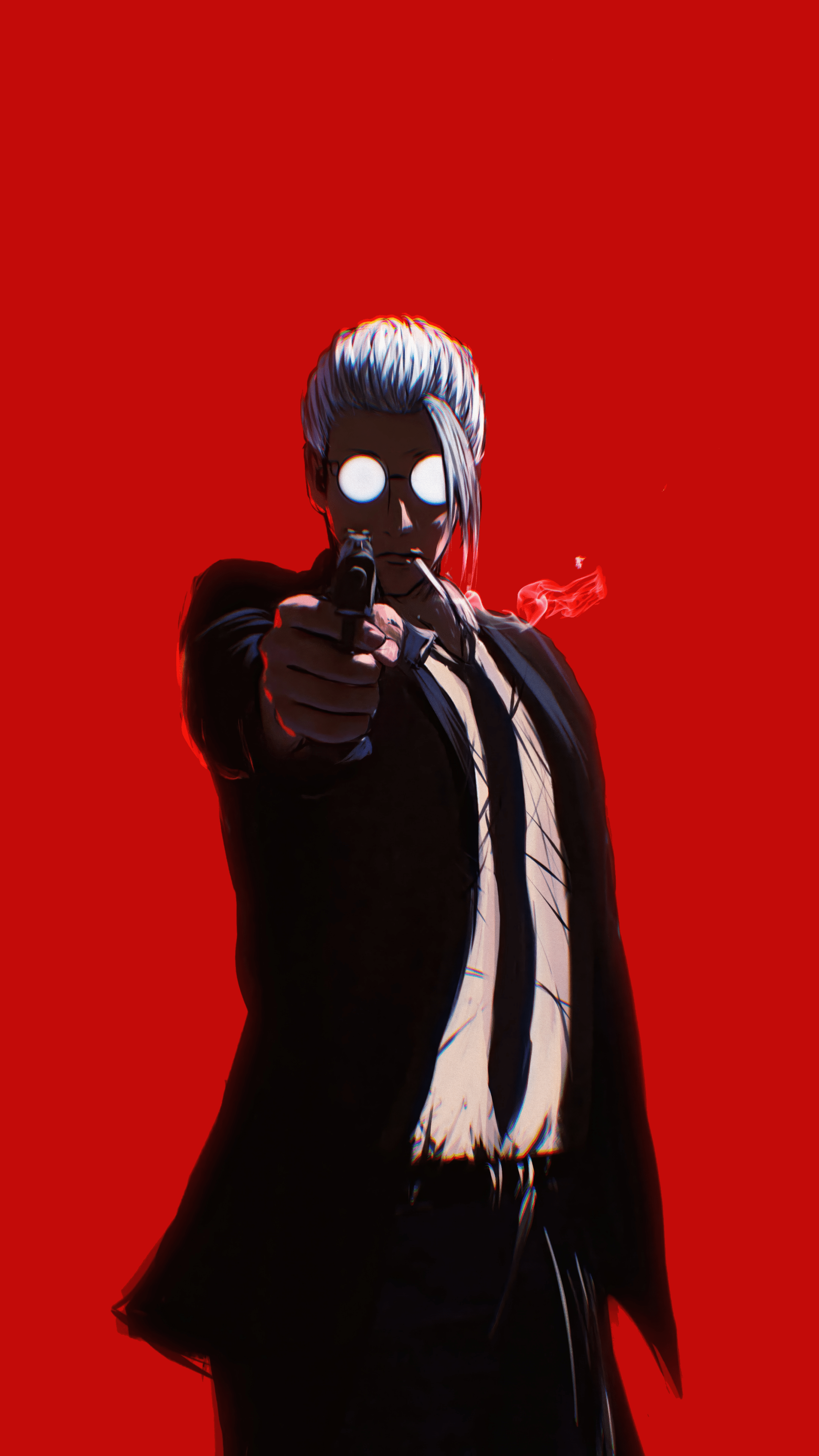 2160x3840 Taro Sakamoto Wallpaper 4K, Red background, 5K, 8K