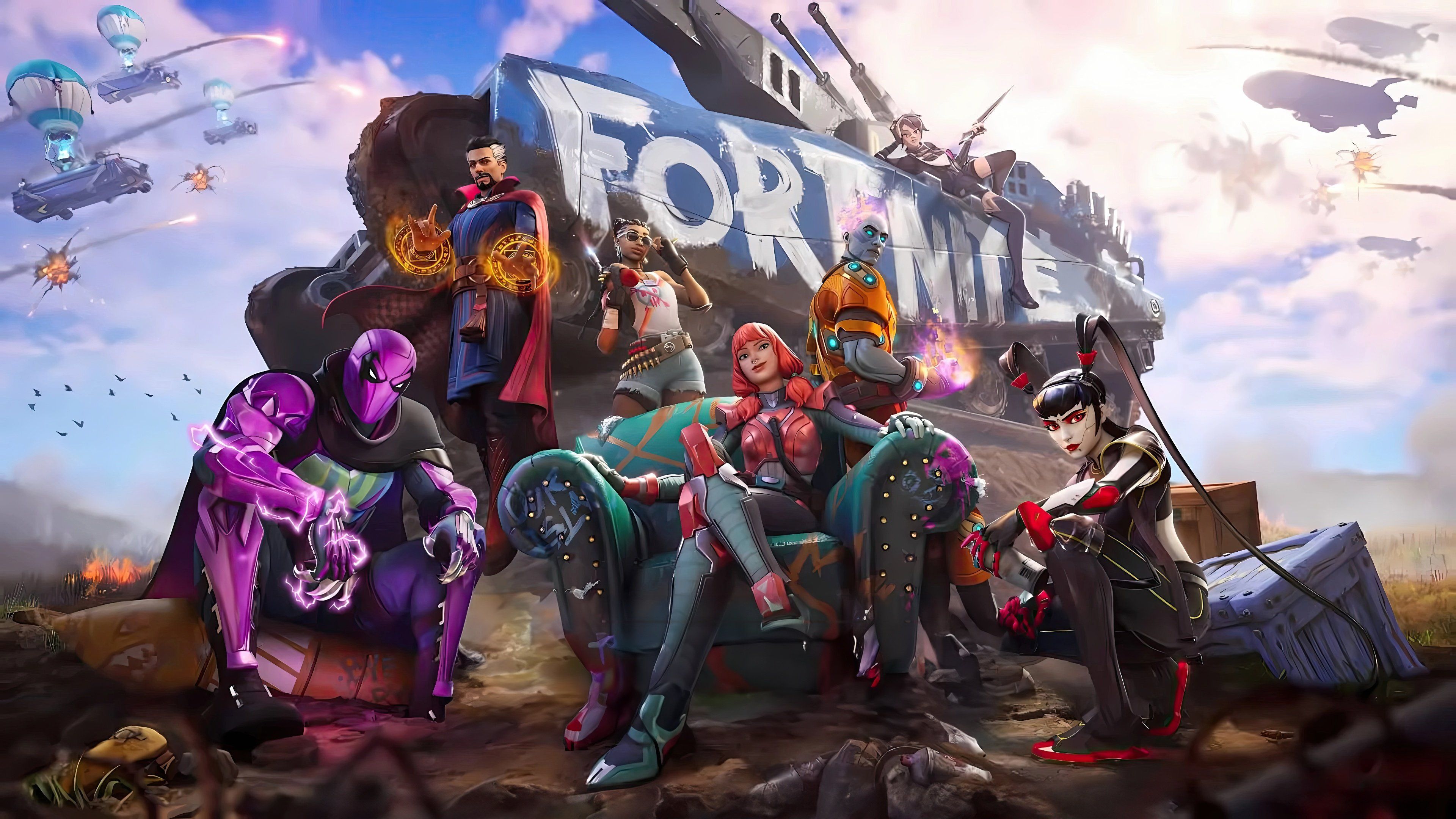 3840x2160 Fortnite Chapter 3 Season 2 Resistance Wallpaper 4k for Desktop