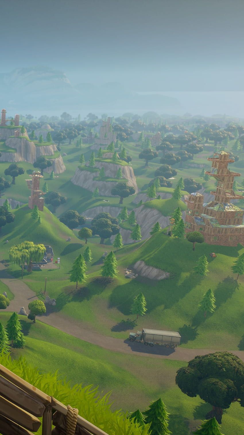 850x1511 Fortnite. Best gaming, Background, Landscape, Fortnite Scenery HD phone wallpaper