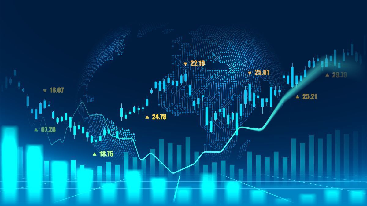 1200x675 Stock Market Chart Wallpaper Mural®