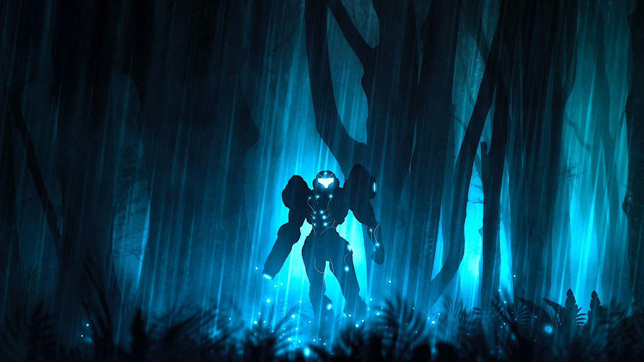 2048x1152 I remade one of my favourite Metroid wallpaper!