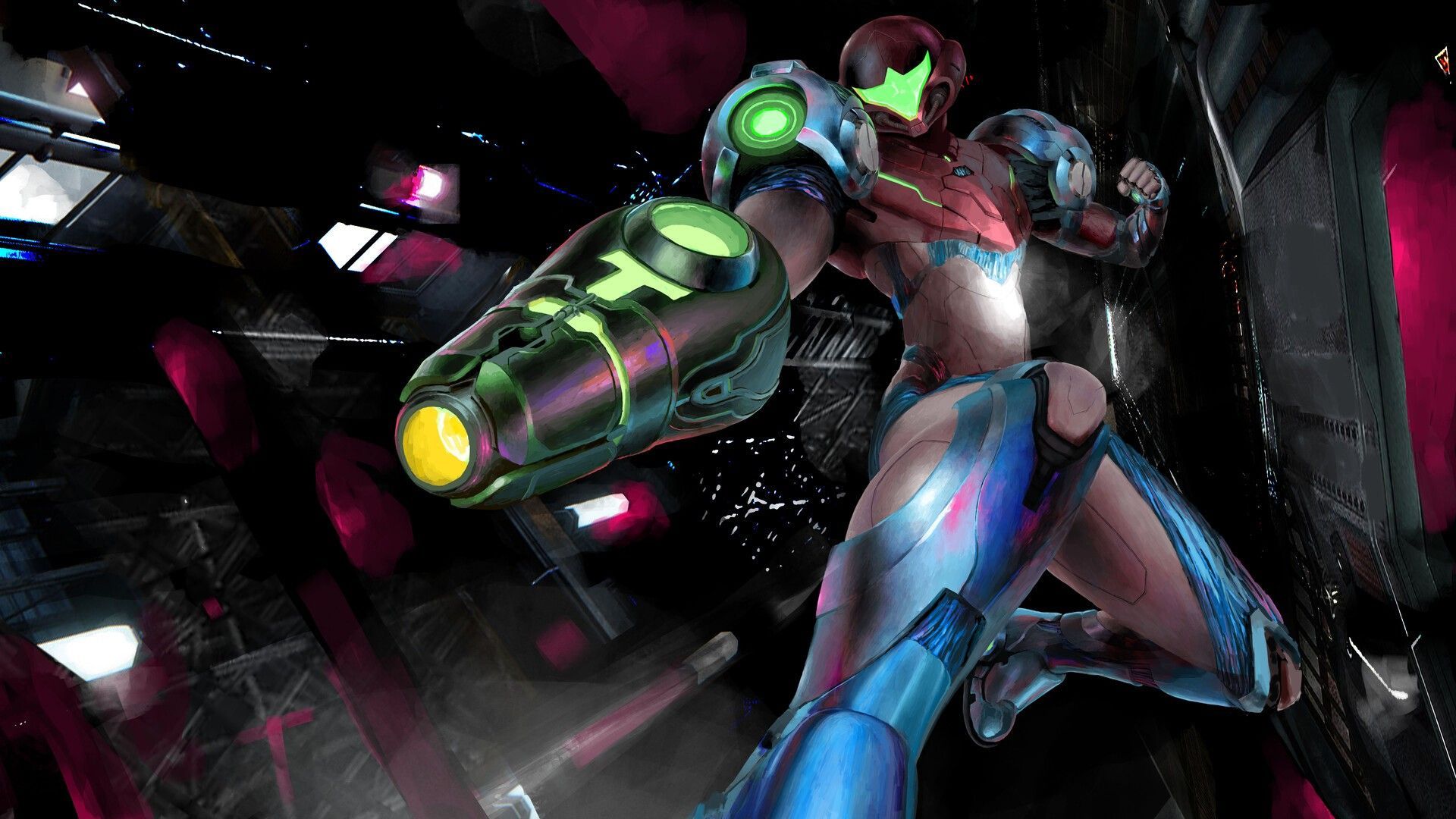 1920x1080 Aran Samus HD Metroid Dread Wallpaper